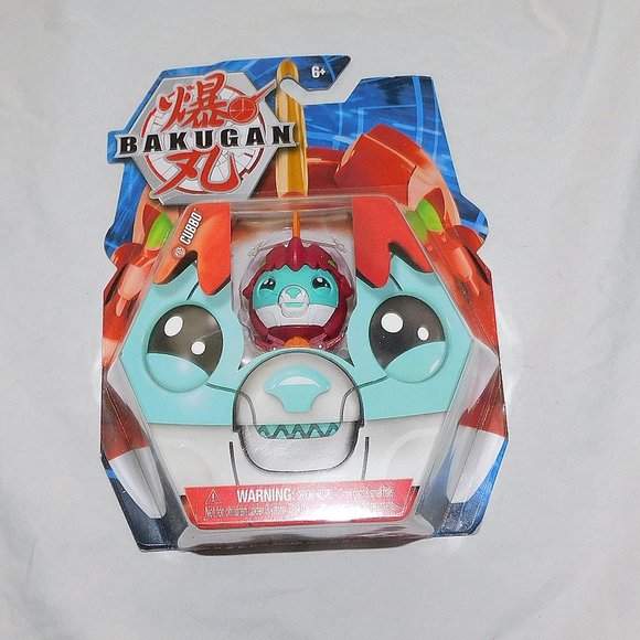 Bakugan Drago Cubbo Figure Card BakuCore Transforming Dragon Red Dragon NEW - Picture 1 of 3
